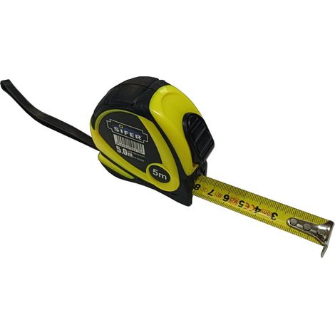 SIFER sifer flexometro cinta metrica caucho 5 m x 19 mm freno