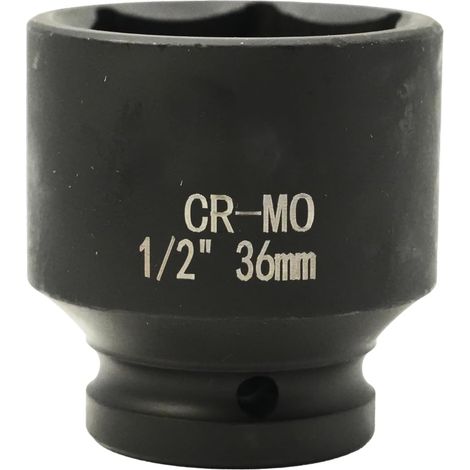 1 Douille 36mm, Acier Cr-Mo, 6 Pans, 1/2 Pouces, Pour Clé À Choc, Vélo, Portail