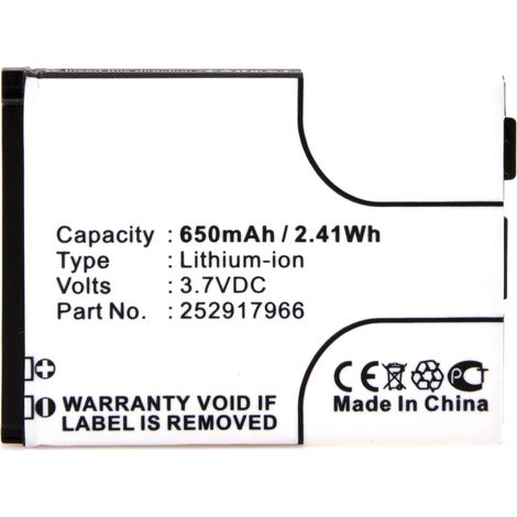 NX - Batterie téléphone, smartphone, GSM pour Sagem 3.7V 650mAh - 252917966 (1/4)