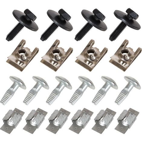 Kit de 20 clips de fixation pour capot moteur Peugeot 1007 (2005-2009).