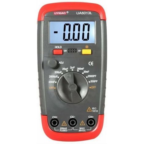 UA6013L testeur de compteur de capacité de condensateur LCD numérique de haute précision (1/5)