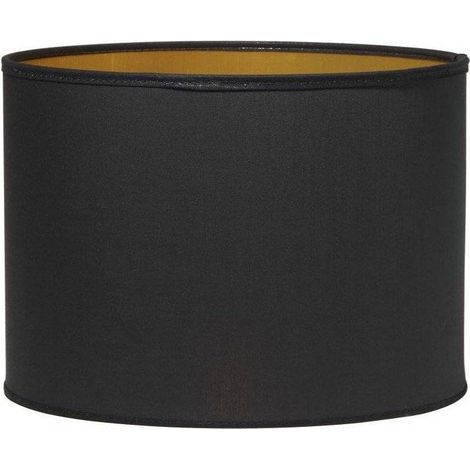[NEUWERTIG] B-Ware Pr Home Schirm Lampenschirm Beleuchtung Schwarz Gold ø 30 Cm Polyester Textil