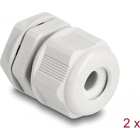 Delock EX Prensaestopas M16 gris 2 piezas