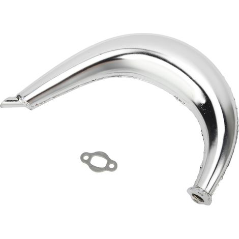 Silencieux échappement alu demi-lune banane pour moto 49-80cc 2T (1/5)
