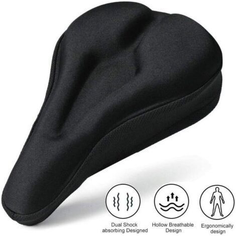 FENOPLASTICAHousse de Selle de Vélo, Silicone Coussin de Selle de Vélo en Gel et Confortable pour VTT de Montagne, Vélo de Route, pour Hommes et Femmes (1/5)