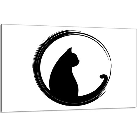 Glasschutzplatte für den Herd 80x52 Cat (1/5)