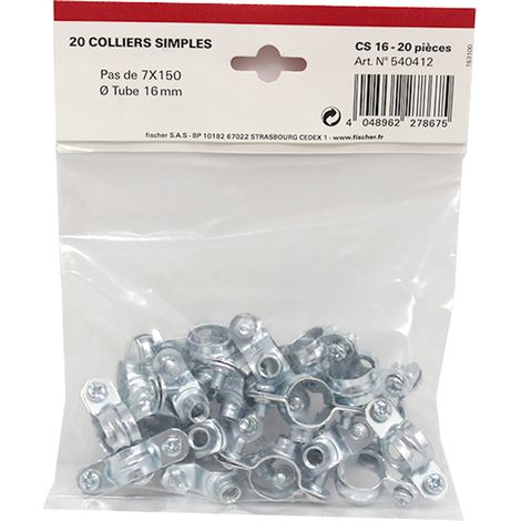 Collier simple diamètre 16 mm 20p