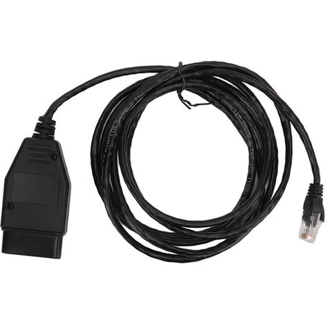 Câble OBD2 de programmation ENET pour codage voiture, interface de diagnostic noir compatible BMW Série 3 5 7 GT X3, remplacement qualité professionnelle (1/5)