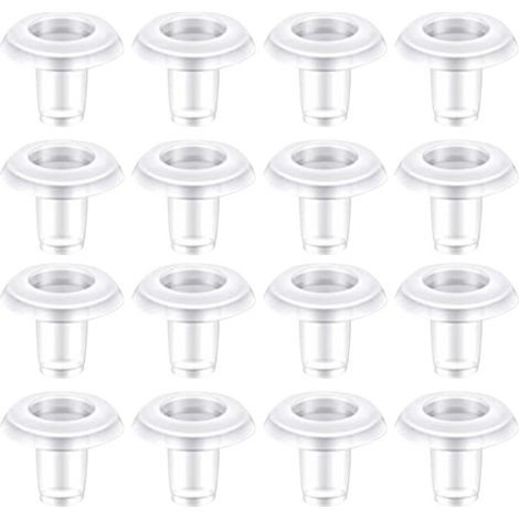 Lot de 50 accessoires pour stores vénitiens : clips de store transparents en plastique, embouts de fixation pour maintien stable du rail inférieur, pour maison et bureau (1/5)