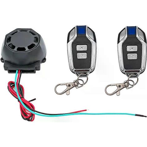 Alarma antirrobo para motocicleta de 12 V con activación remota. Fácil de instalar. (1/5)