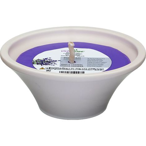 Villa Verde Duftkerze in Keramikschale Van.-Lavendel, Höhe 8 cm, Ø 18 cm Duftkerzen