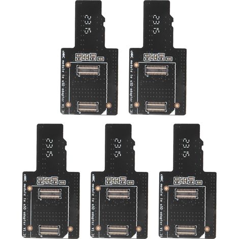 Lot de 5 adaptateurs EMMC vers carte SD pour ROCK PI 4 RK3399, carte précise de conversion EMMC vers stockage, images intermittentes produites (1/5)