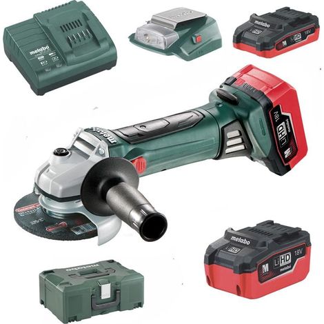 18-Volt-Akku-Winkelschleifer Metabo W 18 LTX 125 Quick Exklusiv-Set (1/4)