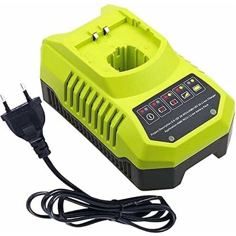 Pour Ryobi P117 P118 P118 Chargeur pour Ryobi one 9.6 V-18V Lithium Ion NiMH Batterie P100 P102 P103 P104 P105 P107 P108 P109 18 Volt One + Batterie (1/5)