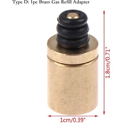 Adaptateur de remplissage pour bouteille de butane (1 pièce) - Convient pour le camping, les pique-niques et les réchauds portables. (1/5)