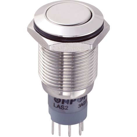 TRU COMPONENTS 701942 LAS2GQF-11/N/P Vandalismusgeschützter Drucktaster 250 V/AC 3 A 1 x Ein/(Ein) t