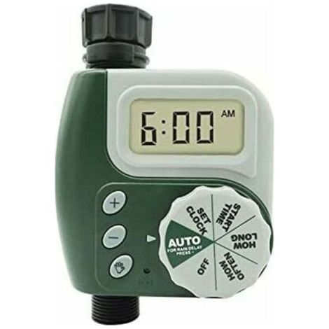 Minuterie programmable pour arrosage automatique – Contrôleur d’irrigation avec écran LED, idéal pour balcon, terrasse, jardin et ferme (1/4)