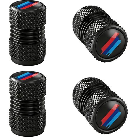 bouchons de valve de voiture, en aluminium, avec joint pour une pression stable des pneus, bouchons de valve de pneu de voiture, robustes, pour voiture, SUV, moto et vélo (1/5)