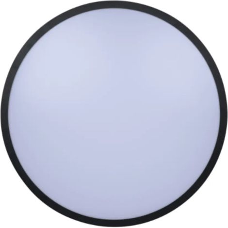 Plafón Led 36w Cct Redondo Negro Silver Hydra 490507