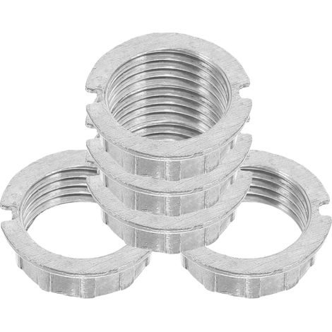 Anneau de Fixation D’abat-jour pour Douille G9, 6 Pièces Alliage de Zinc Argenté , Design à Anneau Extérieur , pour Lampes de Table et Supports G9 (1/5)