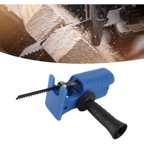 Scie à onglets électrique portable professionnelle pour bois et jardin avec vitesse variable, amortissement antivibrations et lame interchangeable en matériau plastique + aluminium (3 chucks inclus) (1/5)
