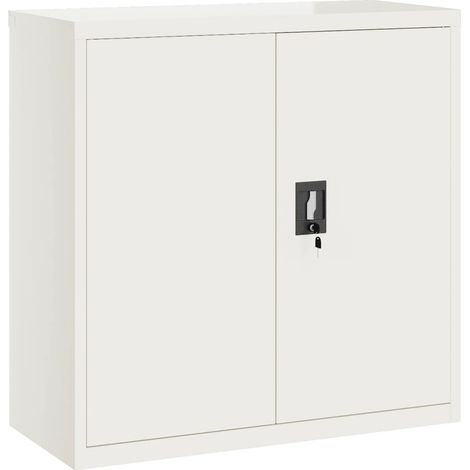 Maison Exclusive - Armadio Classificatore Bianco 90x40x90 cm in Acciaio