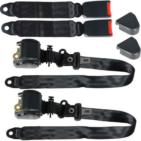 Ceinture de sécurité rétractables réglables, à trois points entièrement automatique pour camion de voiture ceinture de sécurité universelle rétractable automatique ceinture (1/4)