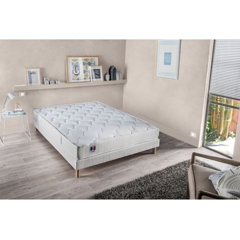 Ensemble Matelas spécial confort ep15cm 140x190cm + Sommier (1/2)