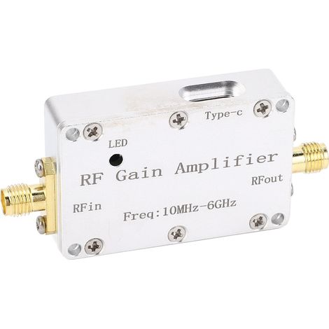 Module récepteur RF à faible bruit (20 dB) avec connecteur SMA, entrée/sortie 10 MHz - 6 GHz (1/5)