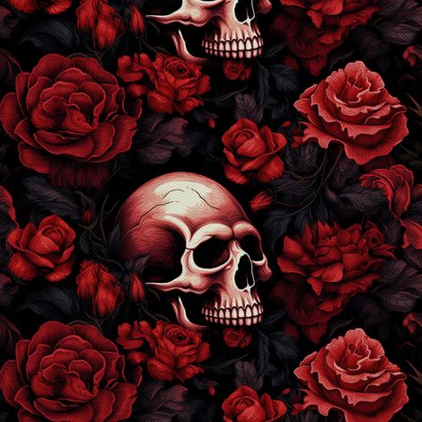 Tela Oxford decorativa para exteriores - Motivo de calavera I DX4519 (1/5)