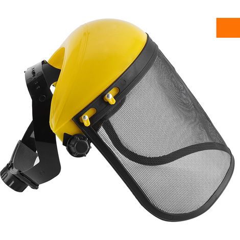 Visiera Protettiva Decespugliatore Motosega Rete Maschera Metallica Regolabile