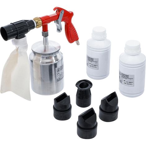 Pistolet de sablage pneumatique – Pression de 6-8 bars – Sable corindon grain 60 inclus – Pour surfaces métalliques (1/6)