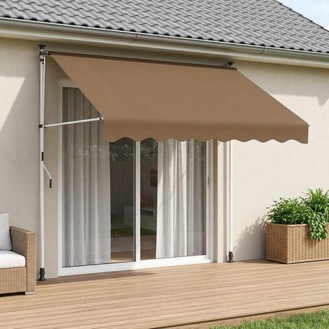 Teenpull – Manuell einziehbare Markise Beige 300 cm (1/5)