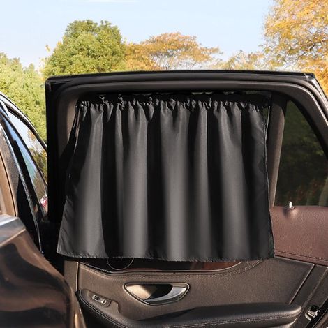 2 pare-soleil pour vitres latérales de voiture, écrans de confidentialité réutilisables avec ventouses, pare-soleil isolants thermiques pour (1/5)