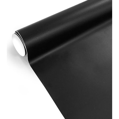 1 Rouleau Film Autocollant Vinyle Noir Mat 300x30cm Étanche Sans Bulles Protection Peinture Auto Moto Vélo (1/5)