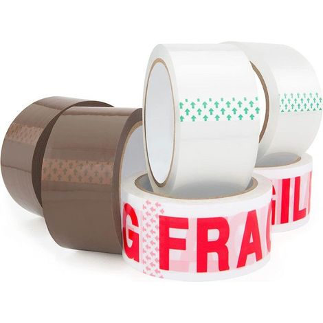 Ruban adhésif - Emballage - Assortiment - Pour colis et déménagement - 6 rouleaux (1/5)