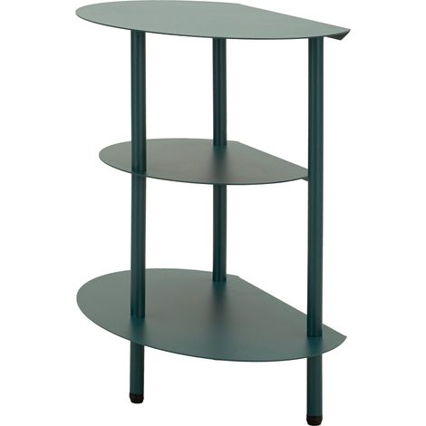 Couchtisch Ganale, 3 Ablagen, 2 Fächer, 9x31x54h cm Grün