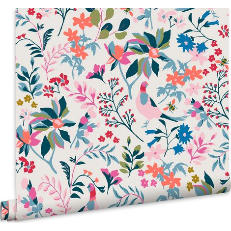Joules Vliestapete Fields Edge Floral Antique Crème 10mx52cm