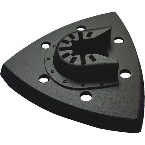 90 90mm auto adhésif triangle disque porte papier abrasif, 6 trous auto adhésif porte papier abrasif unique 90mm ouverture rapide (1/5)
