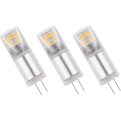 Lot de 3 Ampoules LED G4 12V 2.5 watts 270 lumens blanc chaud 3000K (1/3)