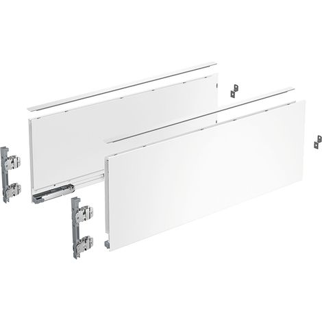 Hettich Zarge AvanTech YOU Set, Höhe 187 mm, NL 450 mm, weiß, links und rechts