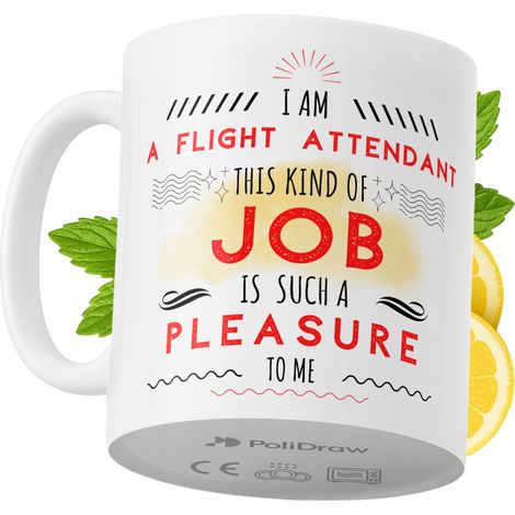 Lustiger Kaffee- oder Teebecher mit witzigem Textdesign für Flugbegleiterinnen und Flugbegleiter. Ideal für Geburtstage, Namenstage, Feiertage und besondere Anlässe. Hochwertiger Becher für Zuhause, B