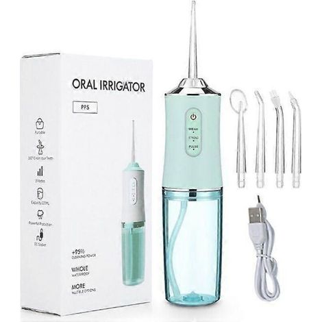 Hydropulseur dentaire professionnel, irrigateur buccal portable, pour le nettoyage et le blanchiment des dents. (1/5)