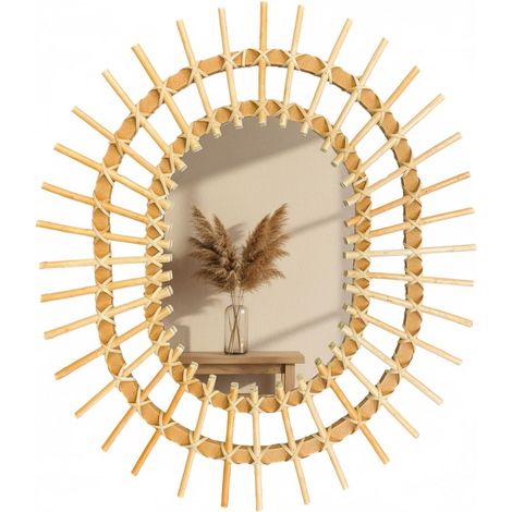 SPECCHIO da PARETE BOHO 57CM QDJ5749