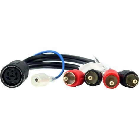 Adaptateur systeme actif 6 broches 4xRCA compatible avec Volvo 90-08 voir liste