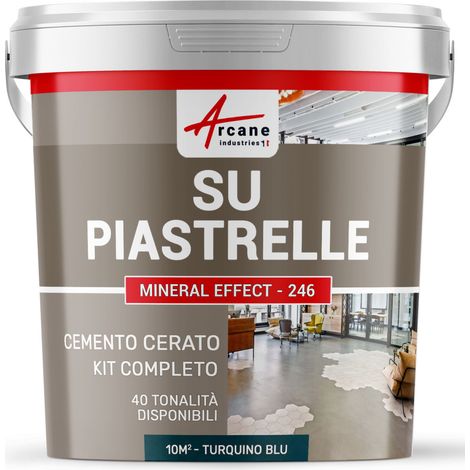 Microcemento su piastrelle - 10 m² (in 2 strati) Blu Turchino - ARCANE INDUSTRIES
