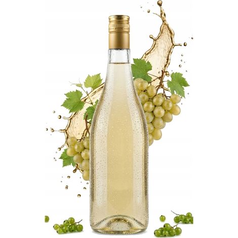 Farblose Glasflasche für Wein (1 l) oder Alkoholtinktur, Sirup, Schwarzgebrannter (1000 ml) (1/5)