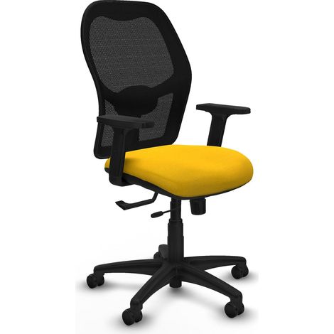 Piqueras y Crespo Alocén Chaise de bureau jaune confortable