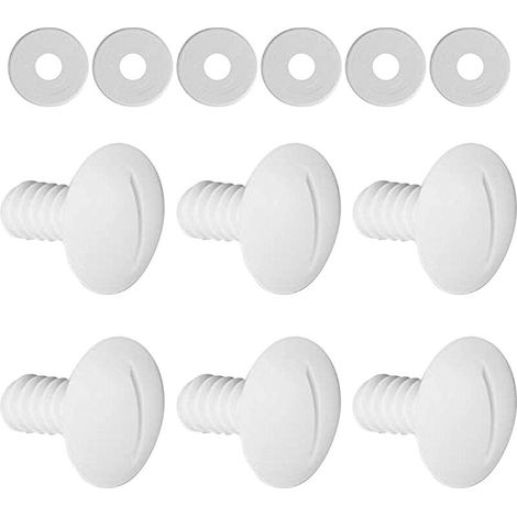 Lot de 6 vis de roue de piscine de rechange pour nettoyeur de piscine 180 280 C55 avec rondelles supplémentaires, pièces de rechange C55 C-55 (1/5)