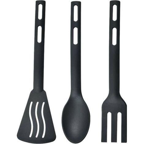 Nylon Spoon and Spatula Combo,Kitchen Utensils,Ergonomic Anti-Scratch Baking Tools for Pastry and Kitchen